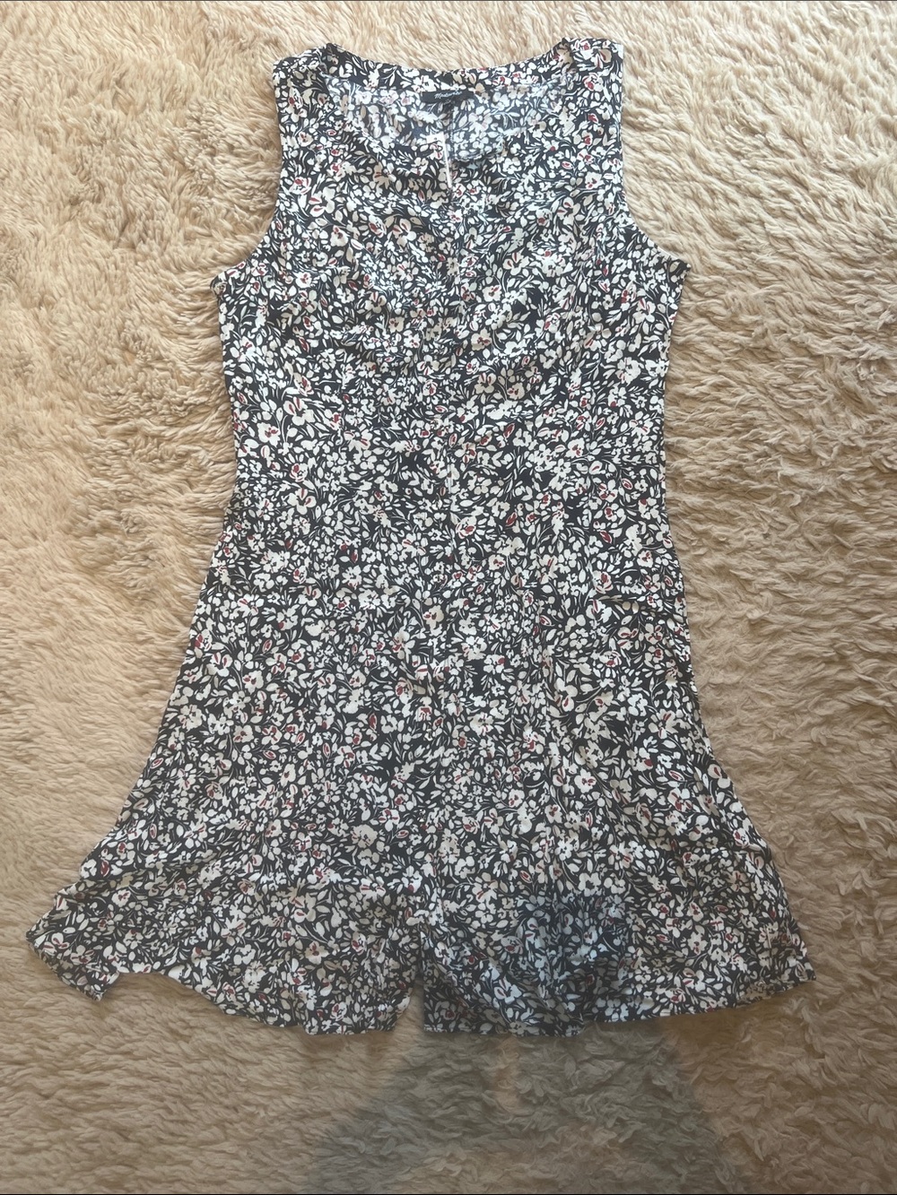 Madewell Button Front Floral Midi Dress 🍒